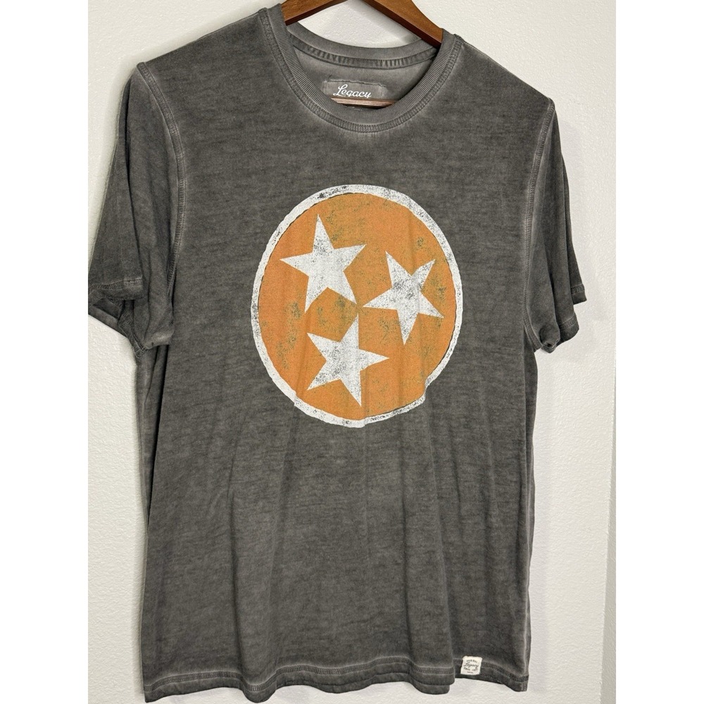 Tenneesse Volunteers Shirt Adult XL Gray/Orange Football Tee Short Sleeve Men's